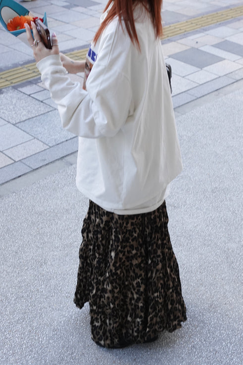 レオパードボリュームスカート